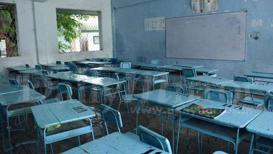 Schools deserted…