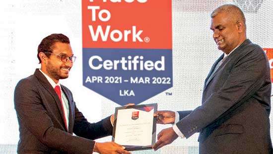 Maliban accredited as a Great Place to Work