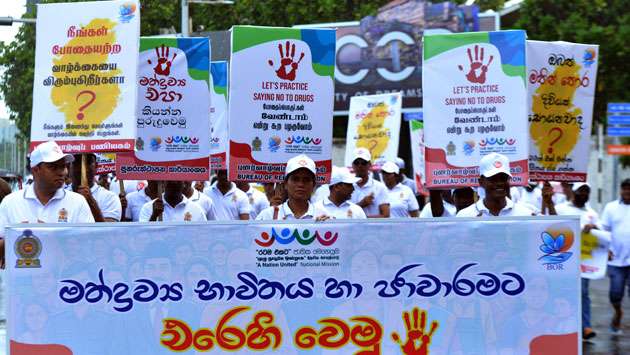 Anti-drug awareness march in Colombo