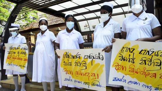 Pregnant nurses in protest