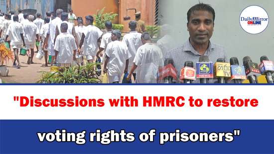 ’’Discussions with HMRC to restore voting rights of prisoners’’