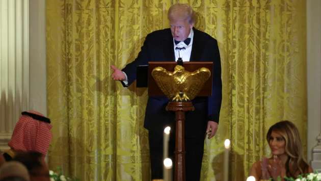 Trump praises Cristiano Ronaldo at White House dinner in rare US appearance for soccer great