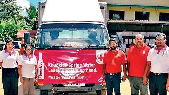 Knuckles Water collaborates with Sri Lanka Red Cross Society for  flood relief efforts