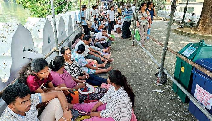 Long queue two days ahead