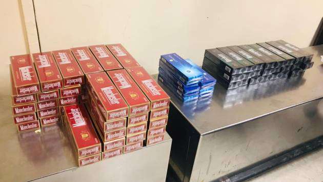 Couple thwarted from smuggling Rs.5.8 Mn worth illicit fags into country