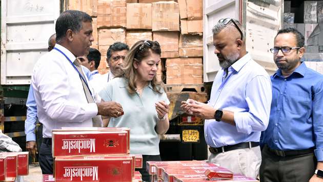 Customs destroys illicit cigarettes...