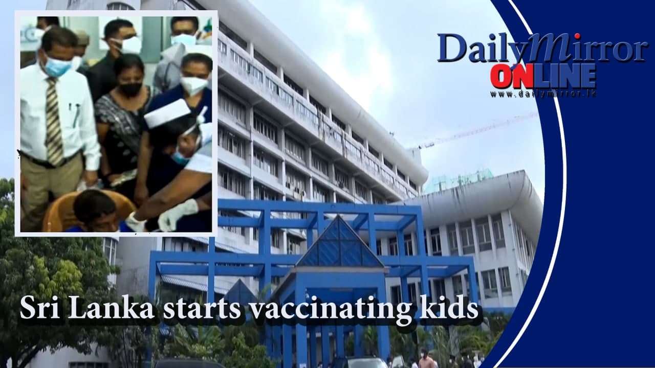 Sri Lanka starts vaccinating kids