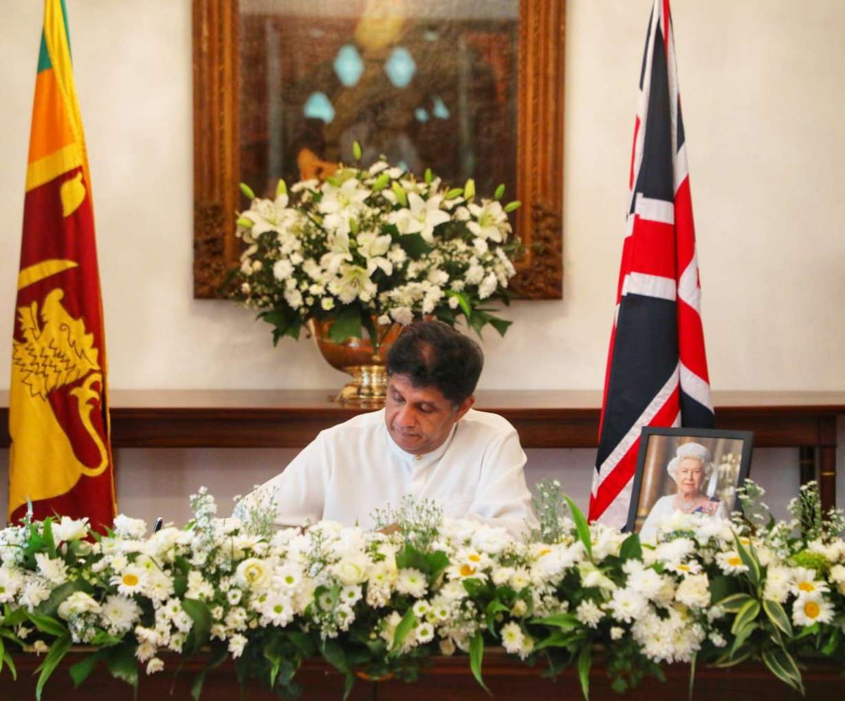 Opposition Leader visits UK High Commission to condole over Queen’s passing
