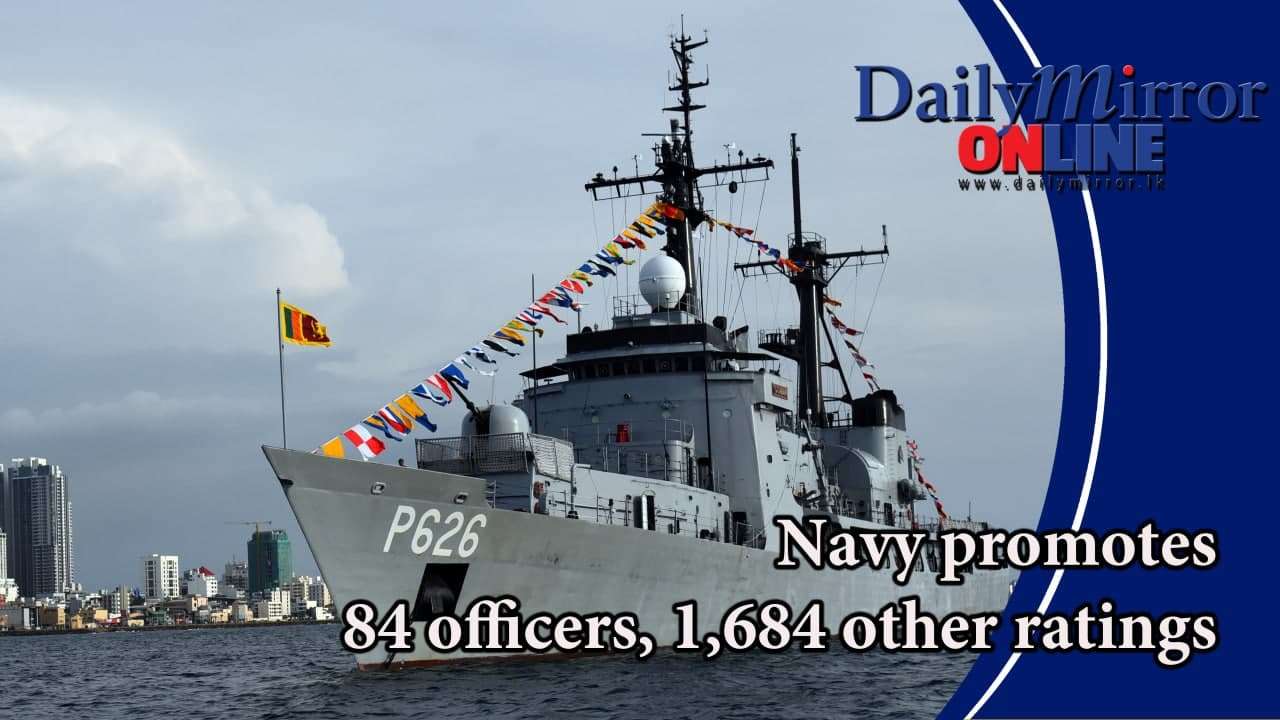 Navy promotes 84 officers, 1,684 other ratings