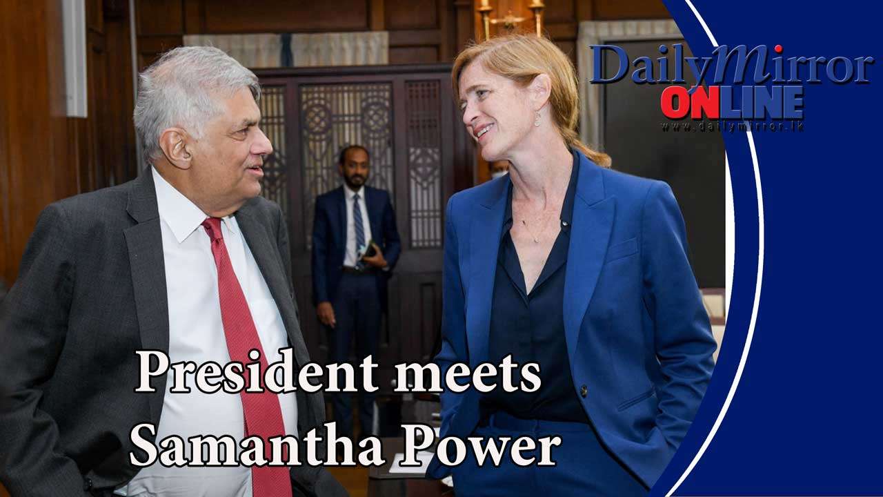 President meets Samantha Power