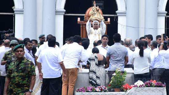 Sunday service at St. Anthony’s Shrine