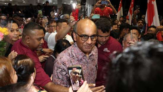 Singapore ex-deputy PM Shanmugaratnam elected president