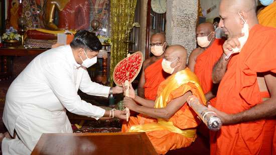 Honorary title decreed on Ven. Palatuwe Jinaratana Thera