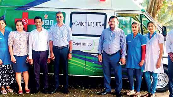 Omega Line extends support towards public health with 1990 Suwa Seriya Foundation