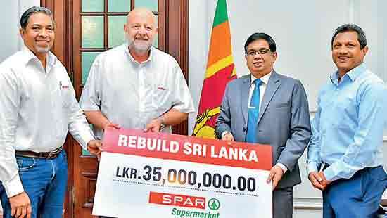 SPAR Group, South Africa pledges Rs.35mn to Rebuild Sri Lanka Fund
