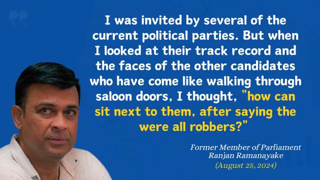 Ranjan’s explanation for forming new party