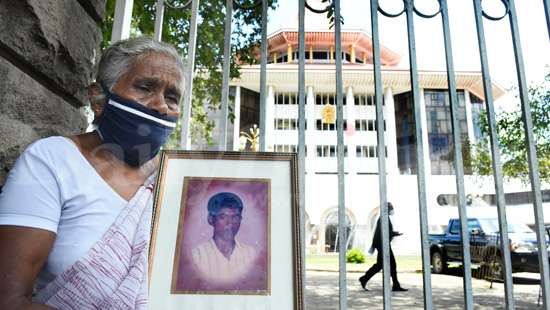 Silent protest by families of the disappeared