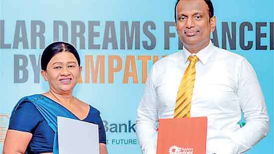 Hayleys Solar and Sampath Bank join forces to offer affordable solar loans