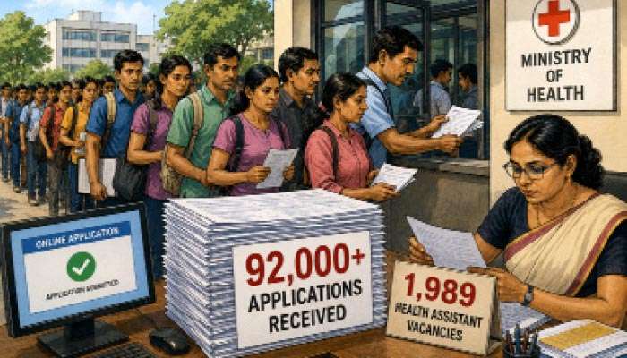 Over 92,000 applications received for 1,989 Health Assistant vacancies