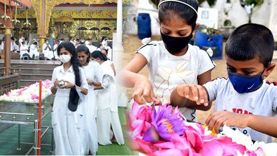 Religious observances at Gangaramaya and Bellanwila