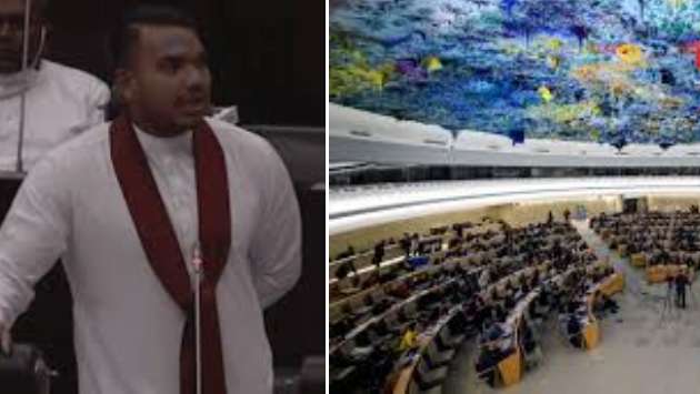 Namal accuses government of not taking vote on resolution adopted at UNHRC