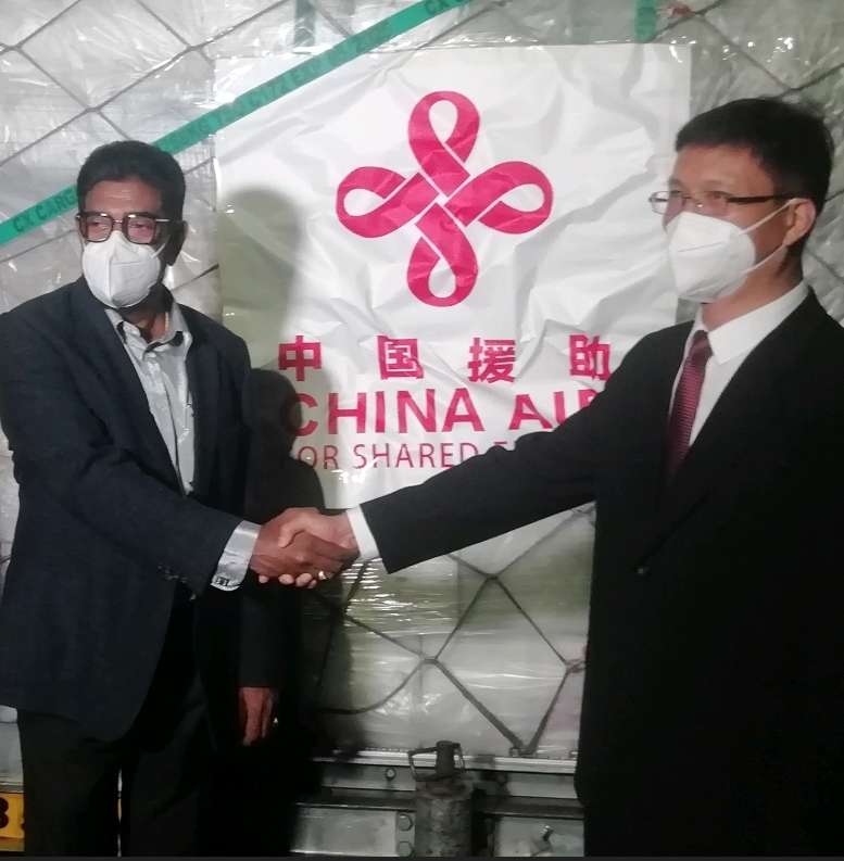 Medicines, equipment worth US$28 mn donated by China flown in