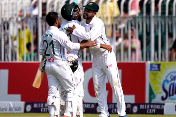 Najmul dedicates Bangladesh’s historic cricket win to protest victims