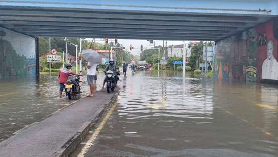 Welipenna Interchange flooded