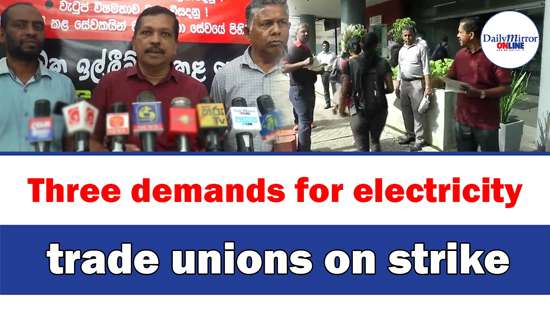 Three demands for electricity trade unions on strike