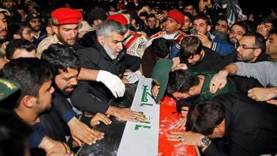 Mourners flood the streets as body returns to Iran