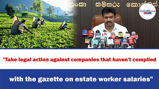 ’’Take legal action against companies that haven’t complied with the gazette on estate workers’’