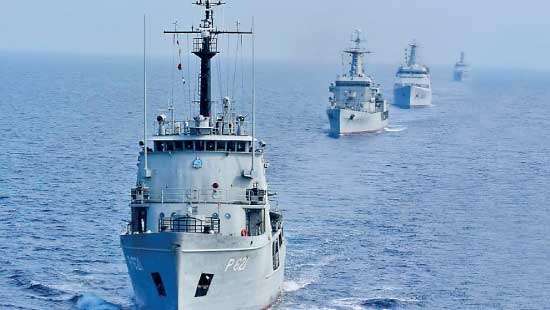 CONEX 20 in seas off Colombo