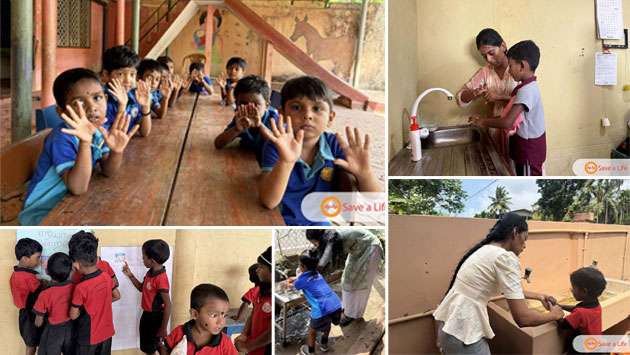 Proper handwashing practices...