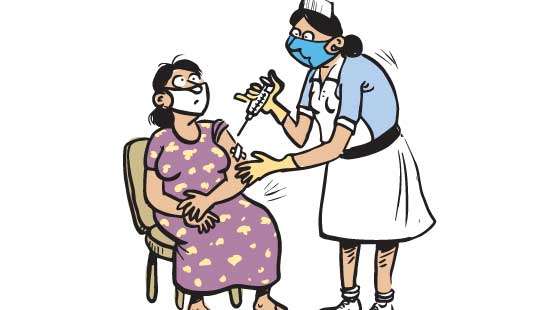 Woman vaccinated  twice in  Kandy