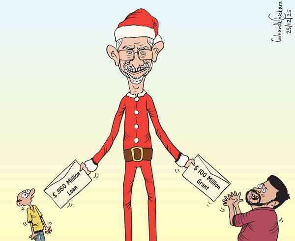 Cartoon of the Day 25-12-2025: Santa’s Uneven Gifts