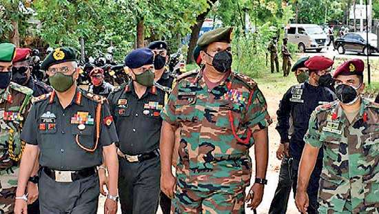 Indian Army Chief visits places in Trinco  where he worked as an IPKF officer