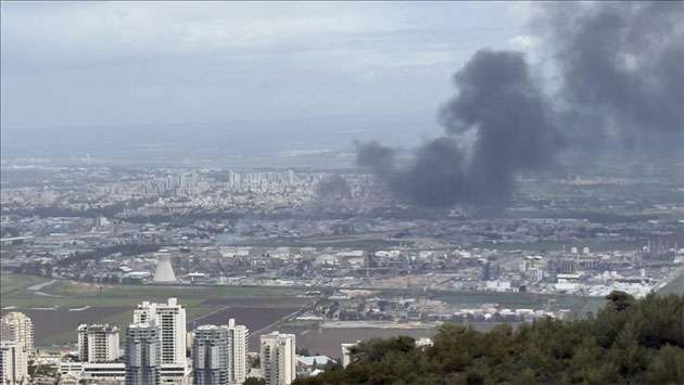 Fire erupts at Haifa oil refinery in northern Israel after missile barrage from Iran, Lebanon