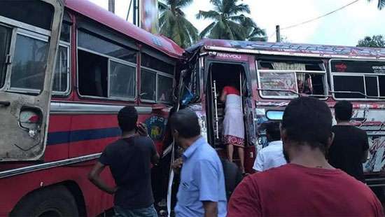 Six killed, 52 injured in Kalutara bus collision