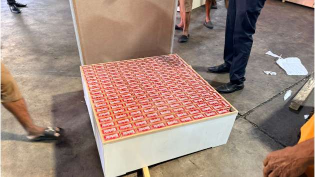 Rs. 26.5m in cigarettes found hidden in furniture from UAE