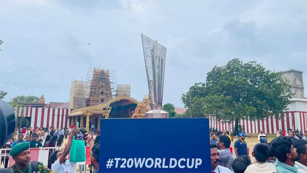 T20 World Cup Trophy Taken Out of Nallur Temple Complex