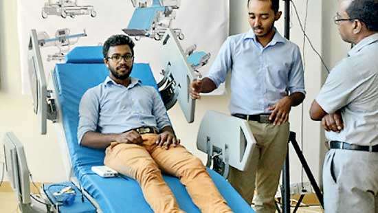 Mobile medical bed produced at  Moratuwa University