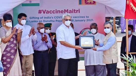 Indian envoy officially hands over vaccines to President