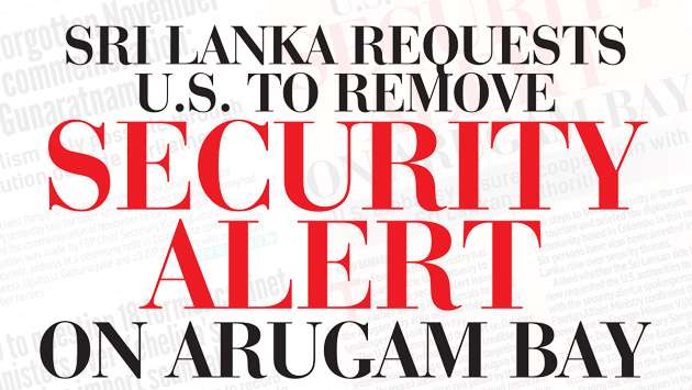 Sri Lanka requests U.S. to remove security alert  on Arugam Bay