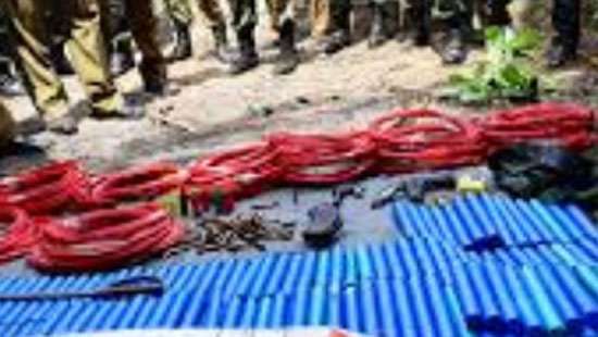 CID seizes large stocks of gelignite sticks, detonators, live ammunition