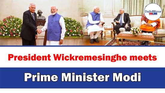 President Wickremesinghe meets Prime Minister Modi