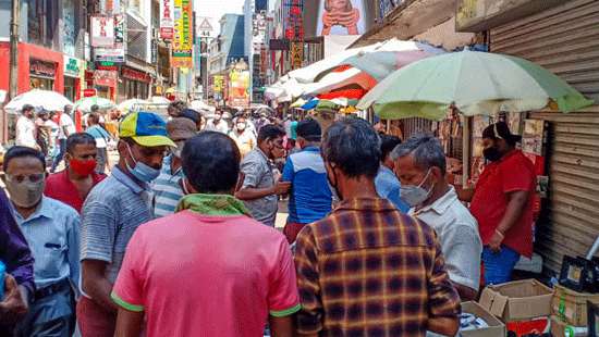 Colombo Fort crowded