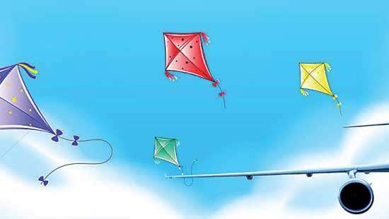 Flying kites near airports, a punishable offence