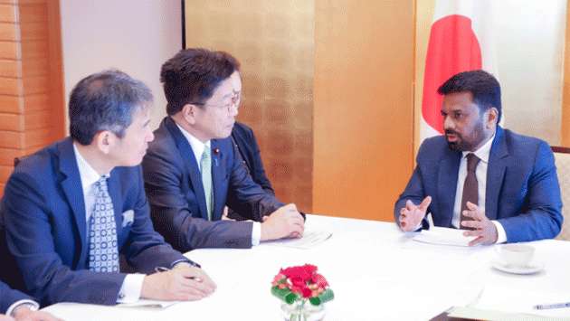 President meets Japanese Finance, Defence Ministers
