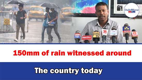 150mm of rain witnessed around the country today