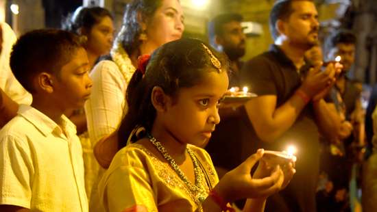 Hindu devotees celebrate Deepavali